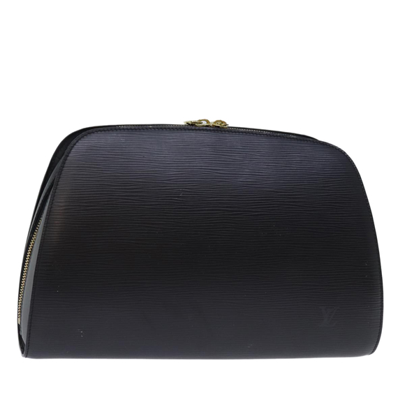 LOUIS VUITTON Epi Dauphine GM Cosmetic Pouch Black M48432 LV Auth bs14224 - Picture 1 of 16